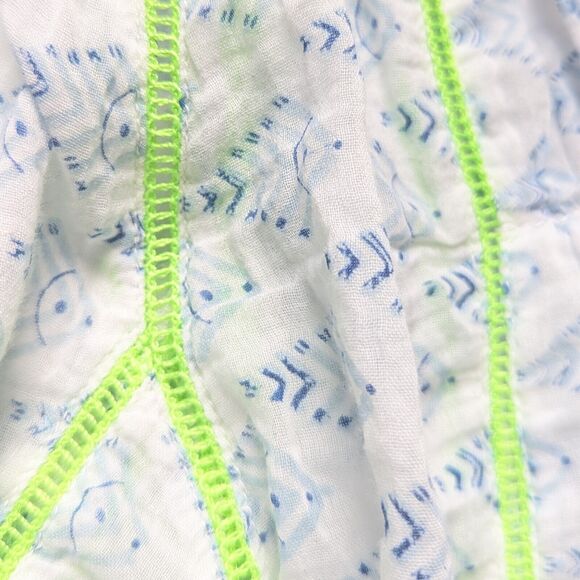 Roberta Roller Rabbit Lightweight Cotton Voile Long Sleeve Blouse Size Small - Picture 9 of 10